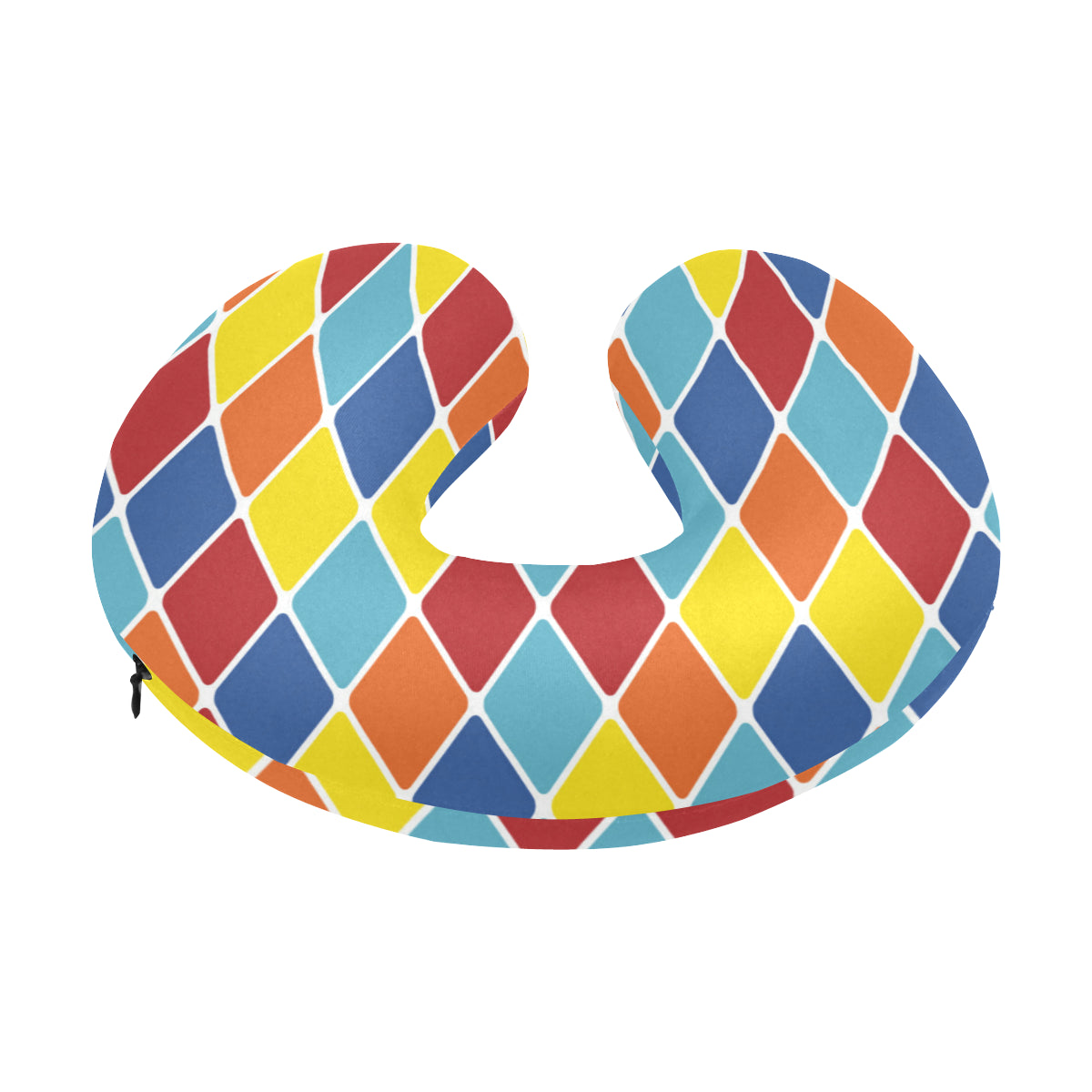 Harlequin Pattern Print Design 01 U-Shaped Travel Neck Pillow