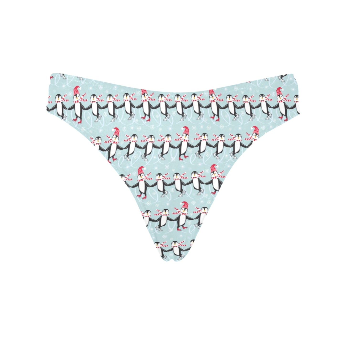 Penguin Sking Design Women's Thongs