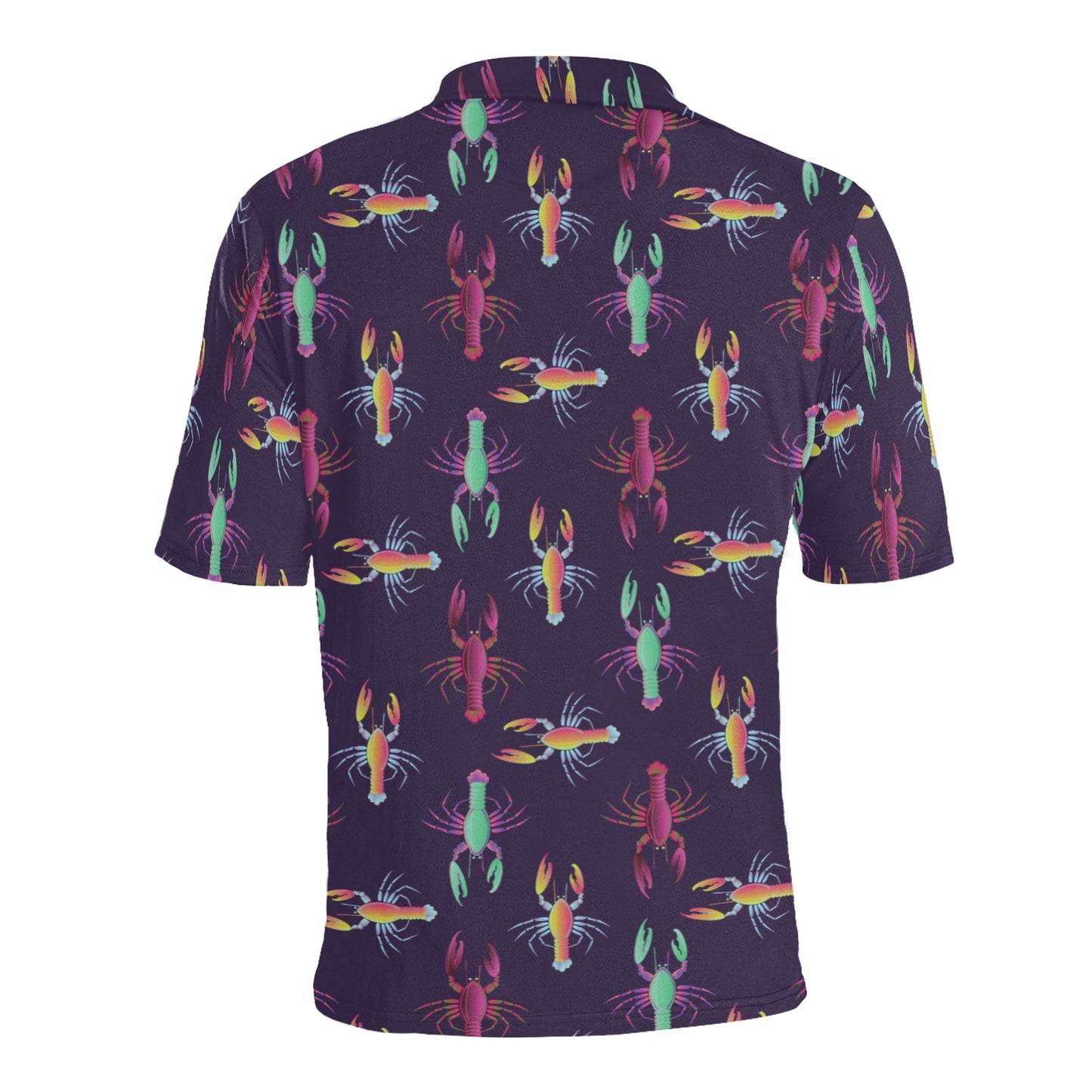 Lobster Print Design LKS402 Men Polo Shirt
