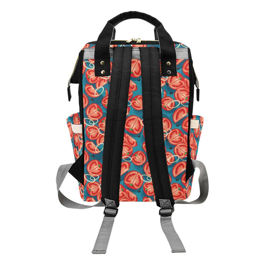 Tomato Print Design LKS301 Diaper Bag Backpack