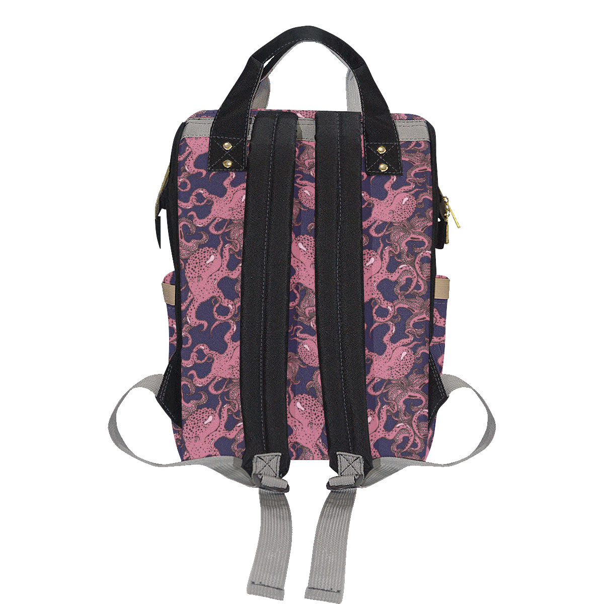 Octopus Pattern Print Design A03 Diaper Bag Backpack
