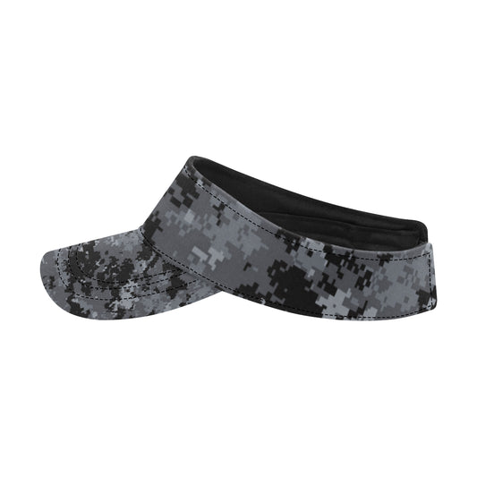 ACU Digital Black Camouflage Unisex Sun Visor