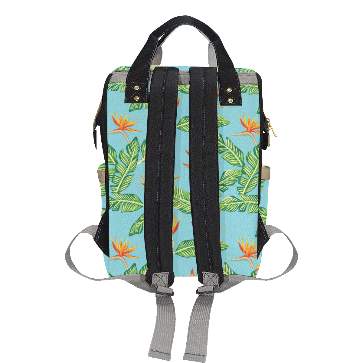Bird Of Paradise Pattern Print Design BOP04 Diaper Bag Backpack