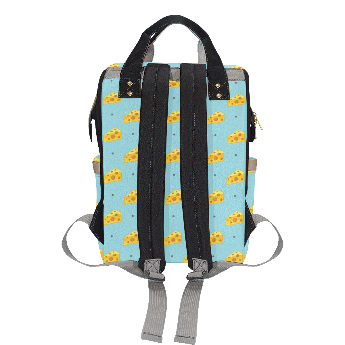 Cheese Pattern Print Design 02 Diaper Bag Backpack
