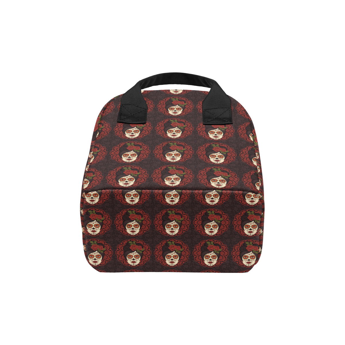 Day of the Dead Mexican Girl Insulated Lunch Bag