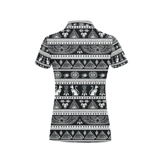 Tribal Pattern Print Design LKS305 Women's Polo Shirt