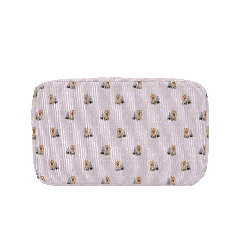 Yorkshire Terriers Print Design LKS302 Insulated Lunch Bag