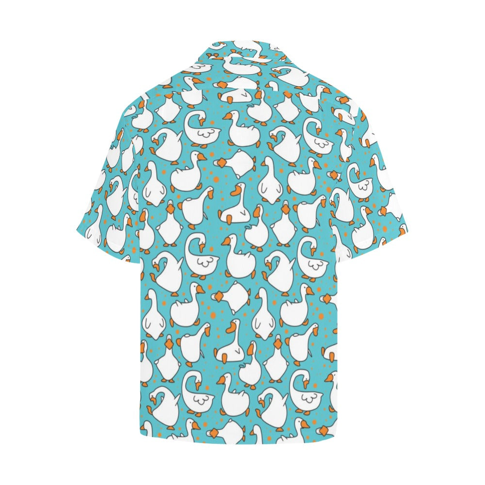 Goose Print Design LKS403 Men's Men's Hawaiian Shirt