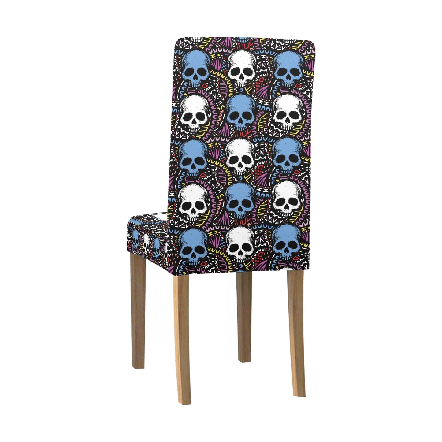 Skull Print Design LKS305 Dining Chair Slipcover