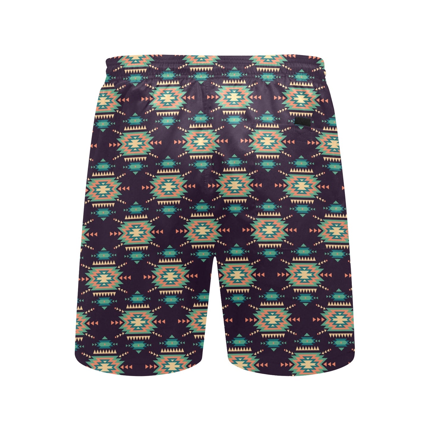 Navajo Geometric Style Print Pattern Men's Swim Trunks Beach Shorts