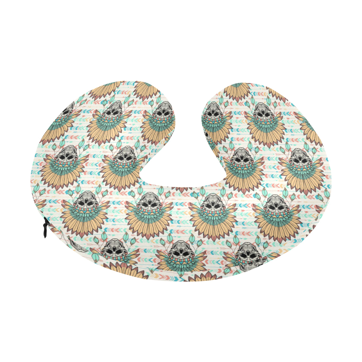 Boho Pattern Print Design 04 U-Shaped Travel Neck Pillow