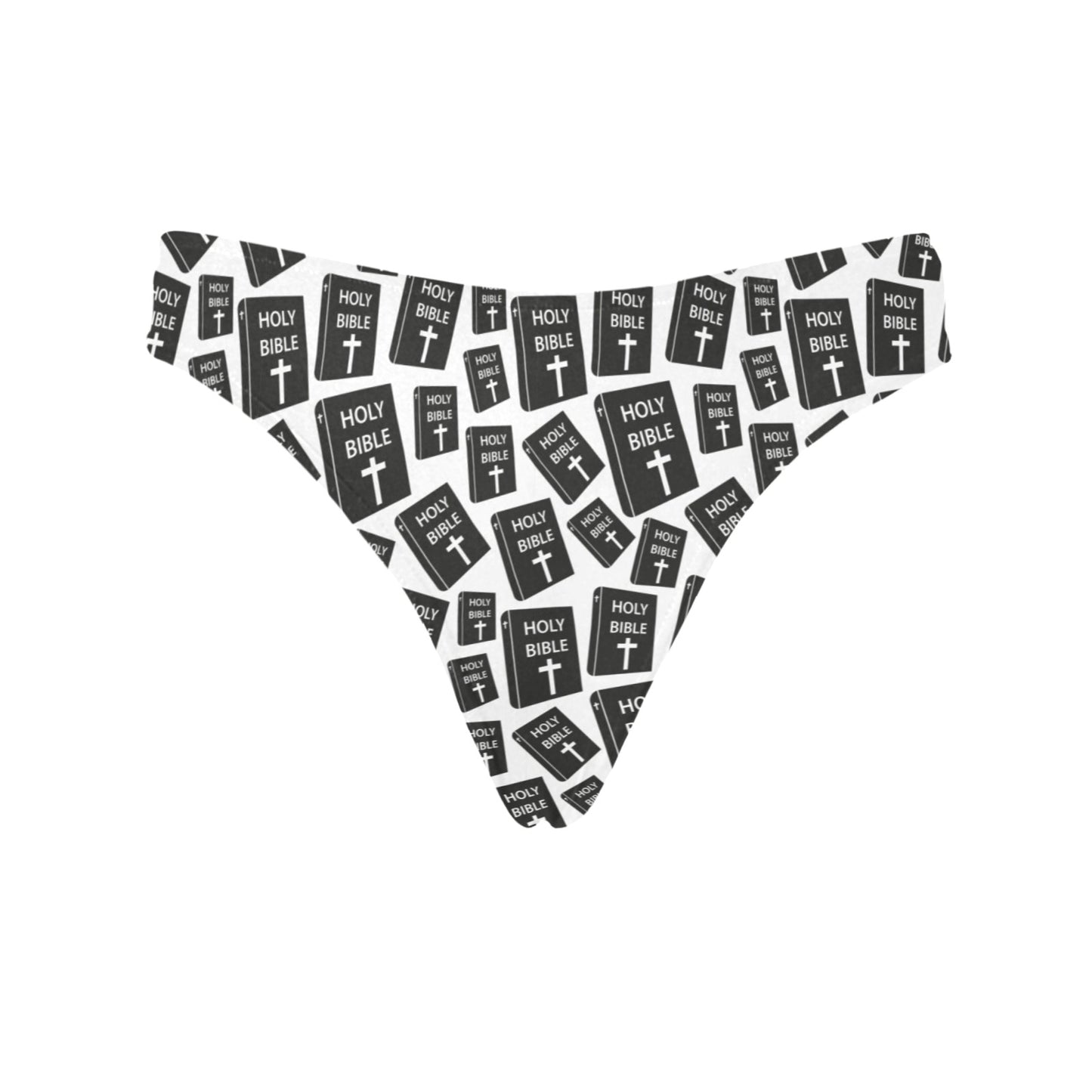 Christian Holy Bible Book Pattern Women's Thongs
