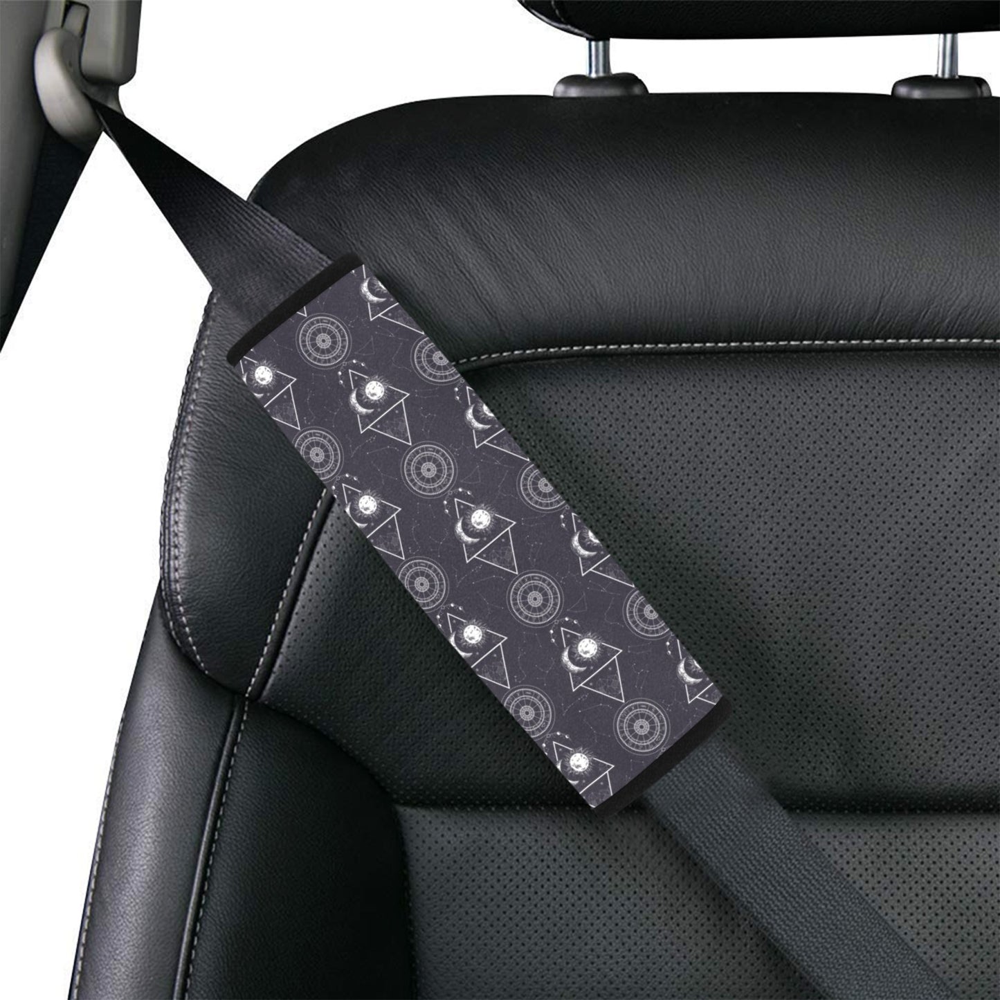 Sun Moon Print Design LKS309 Car Seat Belt Cover
