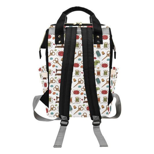 Sewing Equipment Print Design LKS304 Diaper Bag Backpack