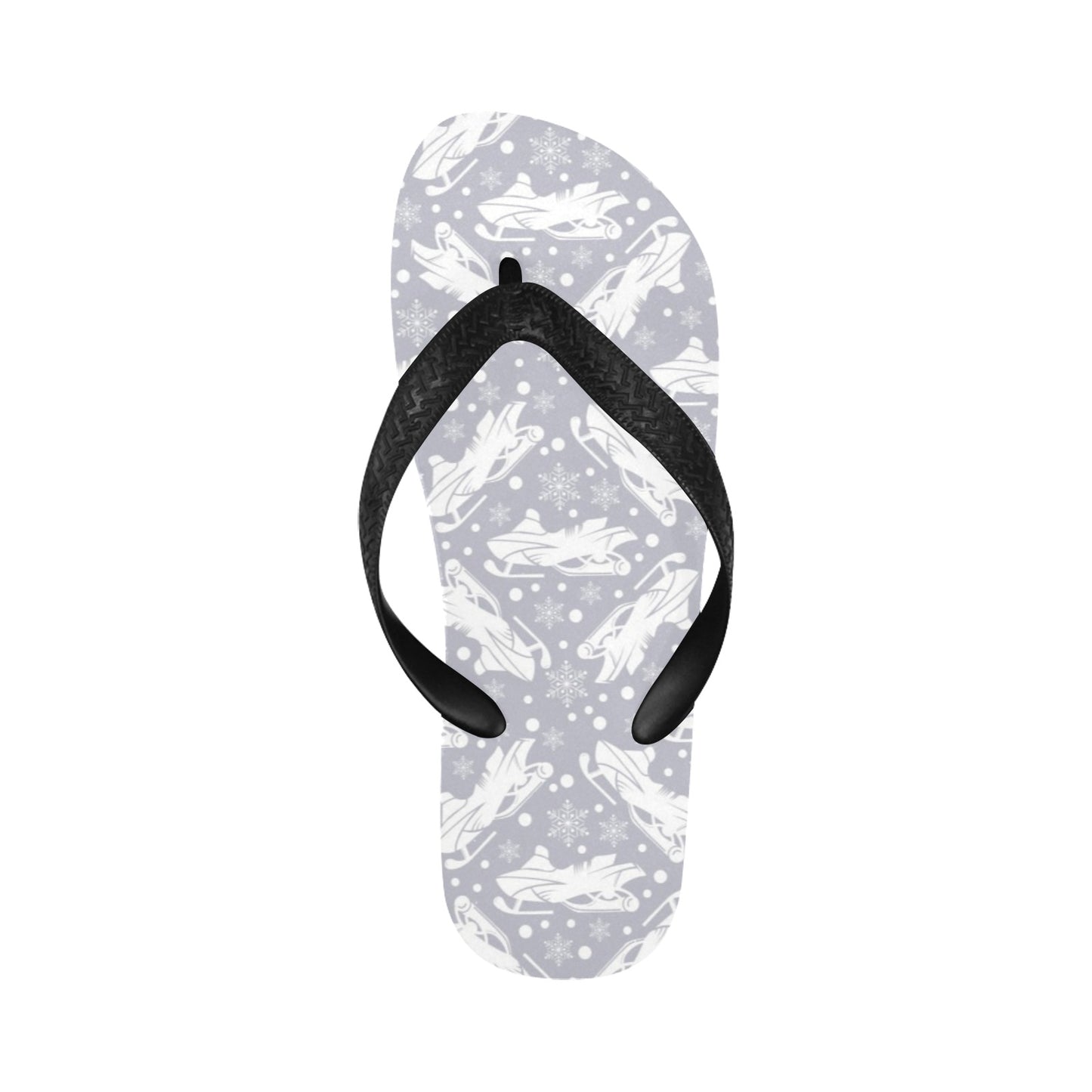 Snowmobile Print Design LKS302 Flip Flops
