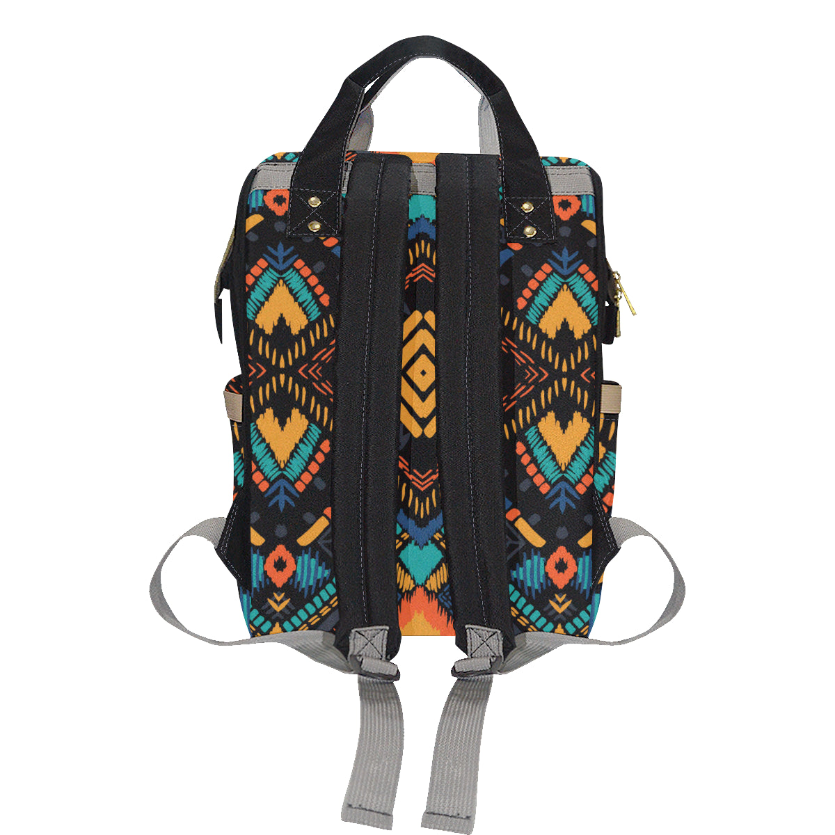 Kente Pattern Print Design 05 Diaper Bag Backpack