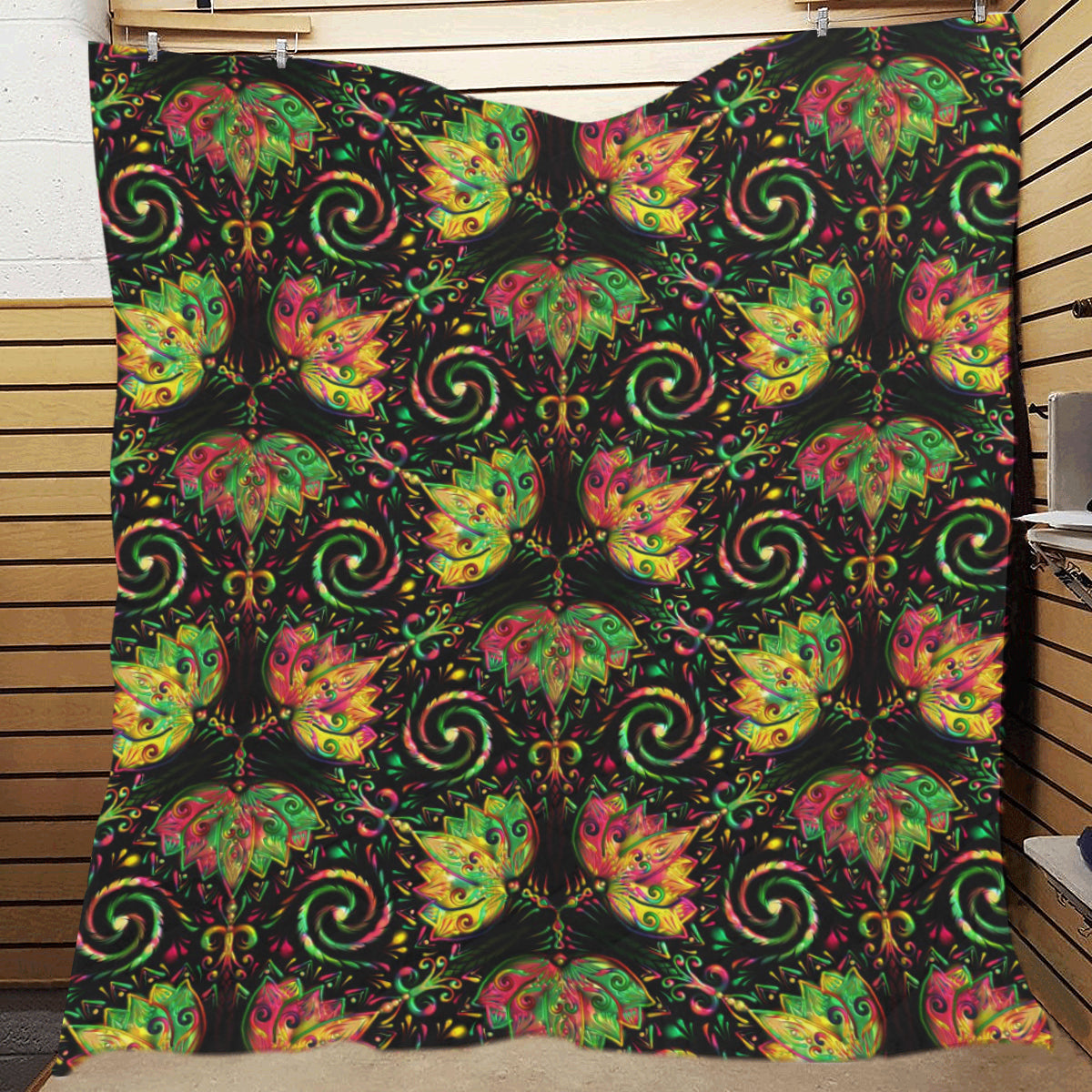 lotus Boho Pattern Print Design LO09 Premium Quilt