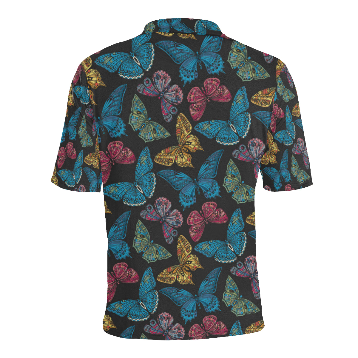 Butterfly Mandala Style Men Polo Shirt
