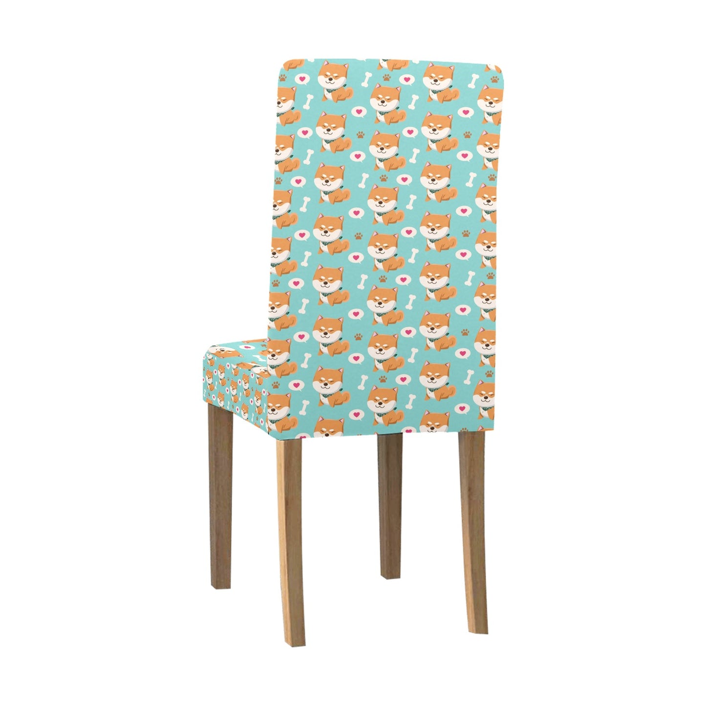 Shiba Inu Print Design LKS3013 Dining Chair Slipcover