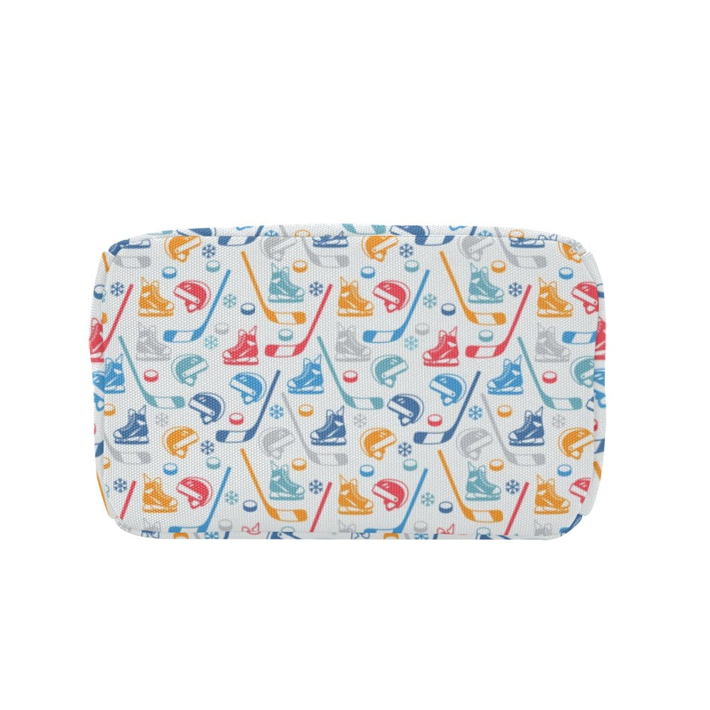 Hockey Equipment Print Design LKS301 Insulated Lunch Bag
