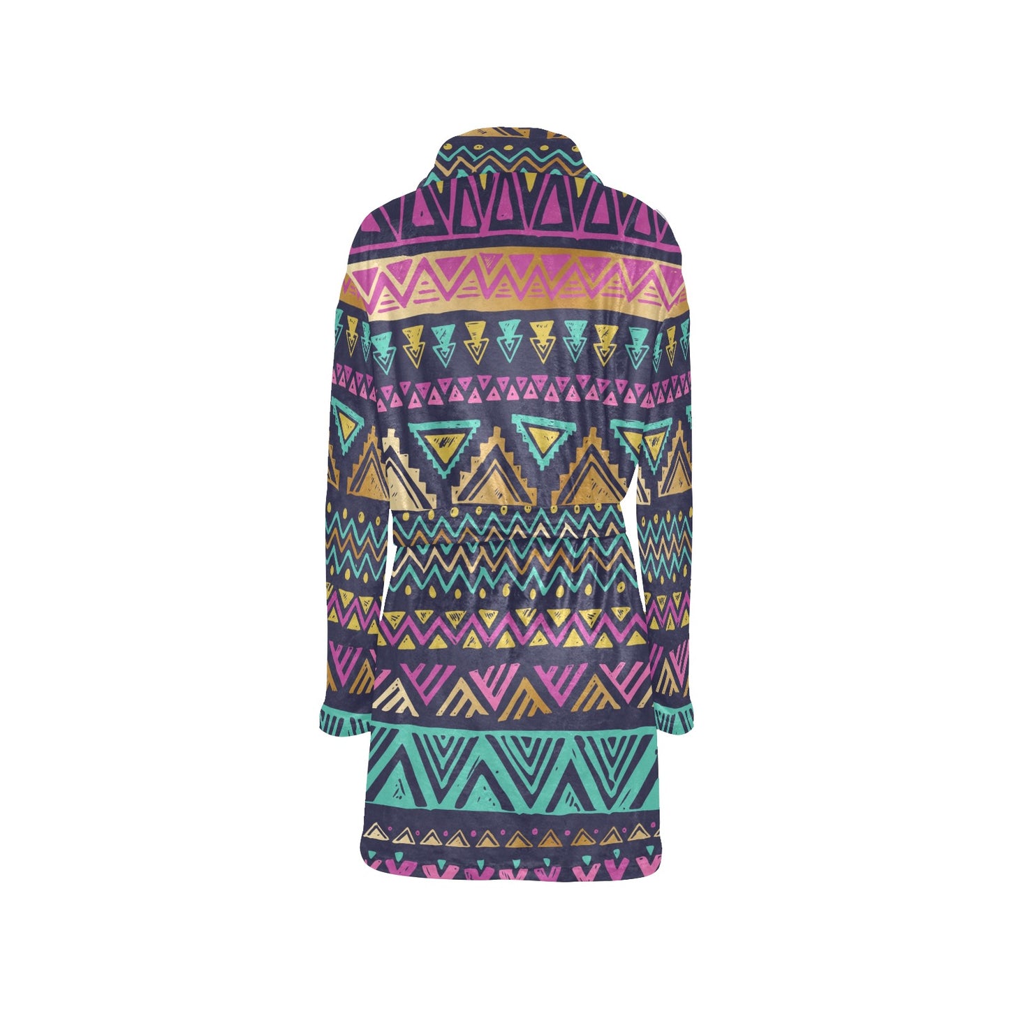 Multicolor Tribal aztec Women's Fleece Robe