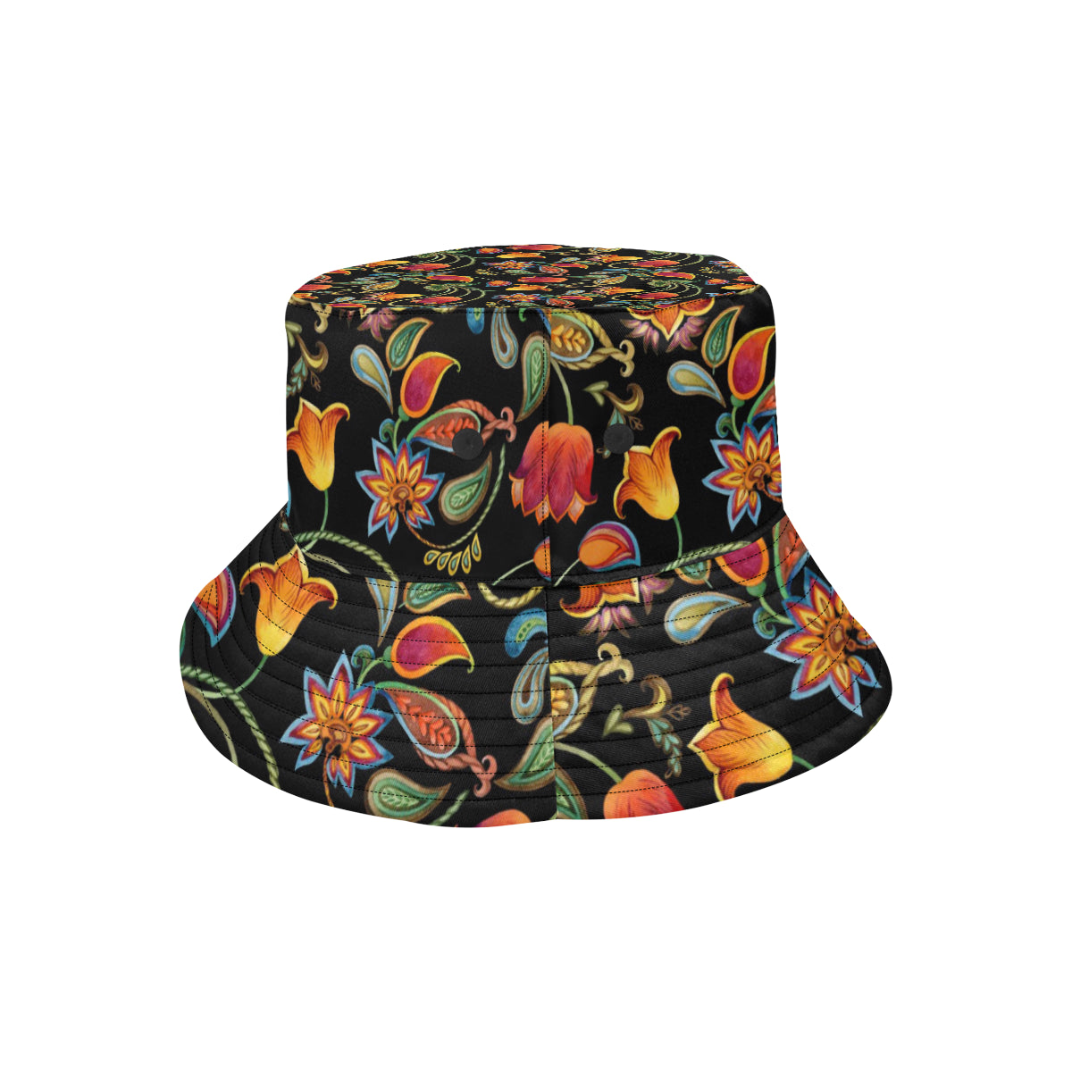 Tulip Boho Pattern Print Design TP09 Unisex Bucket Hat