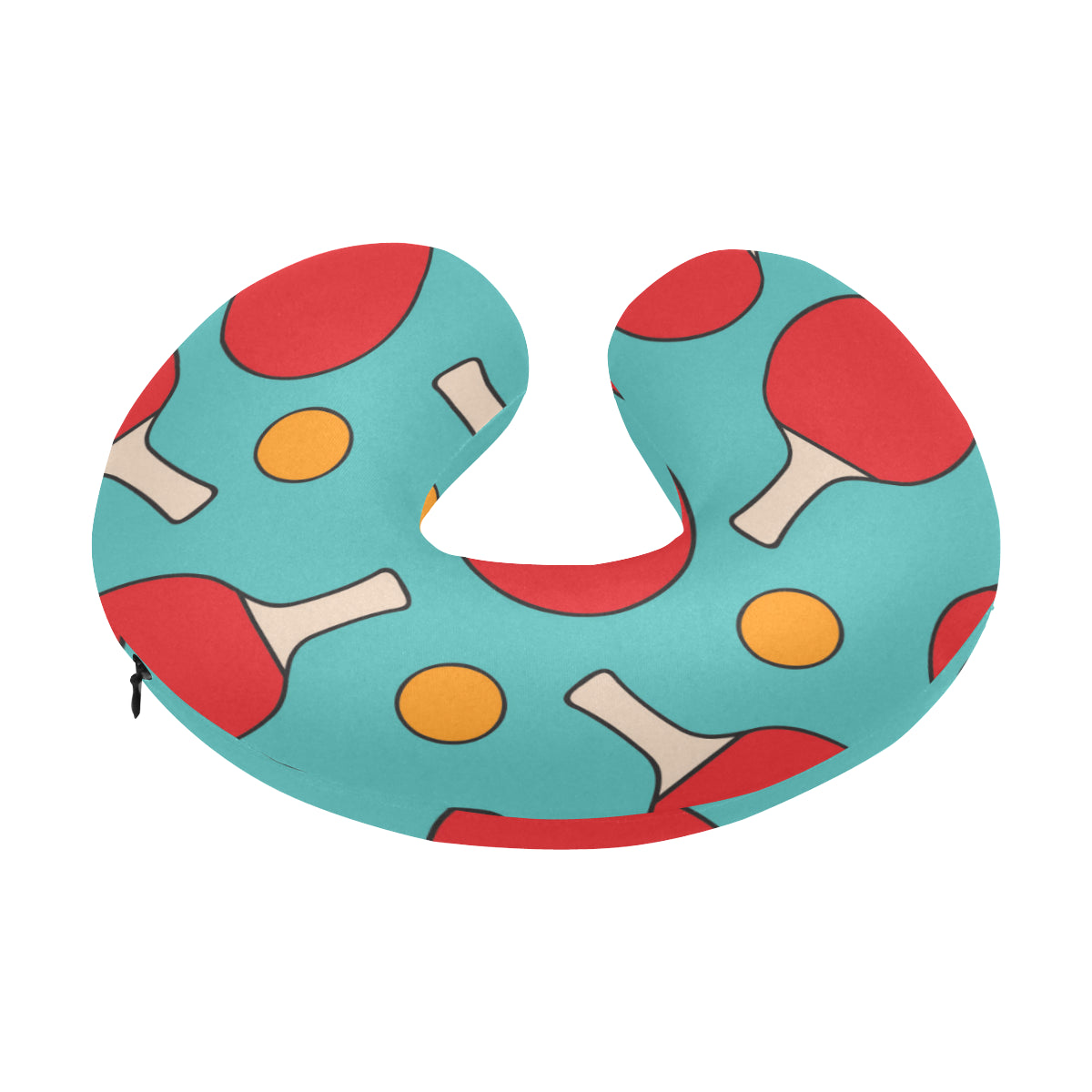 Ping Pong Pattern Print Design A01 U-Shaped Travel Neck Pillow