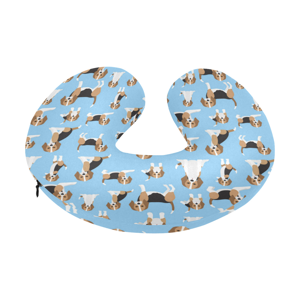Beagle Pattern Print Design 03 U-Shaped Travel Neck Pillow