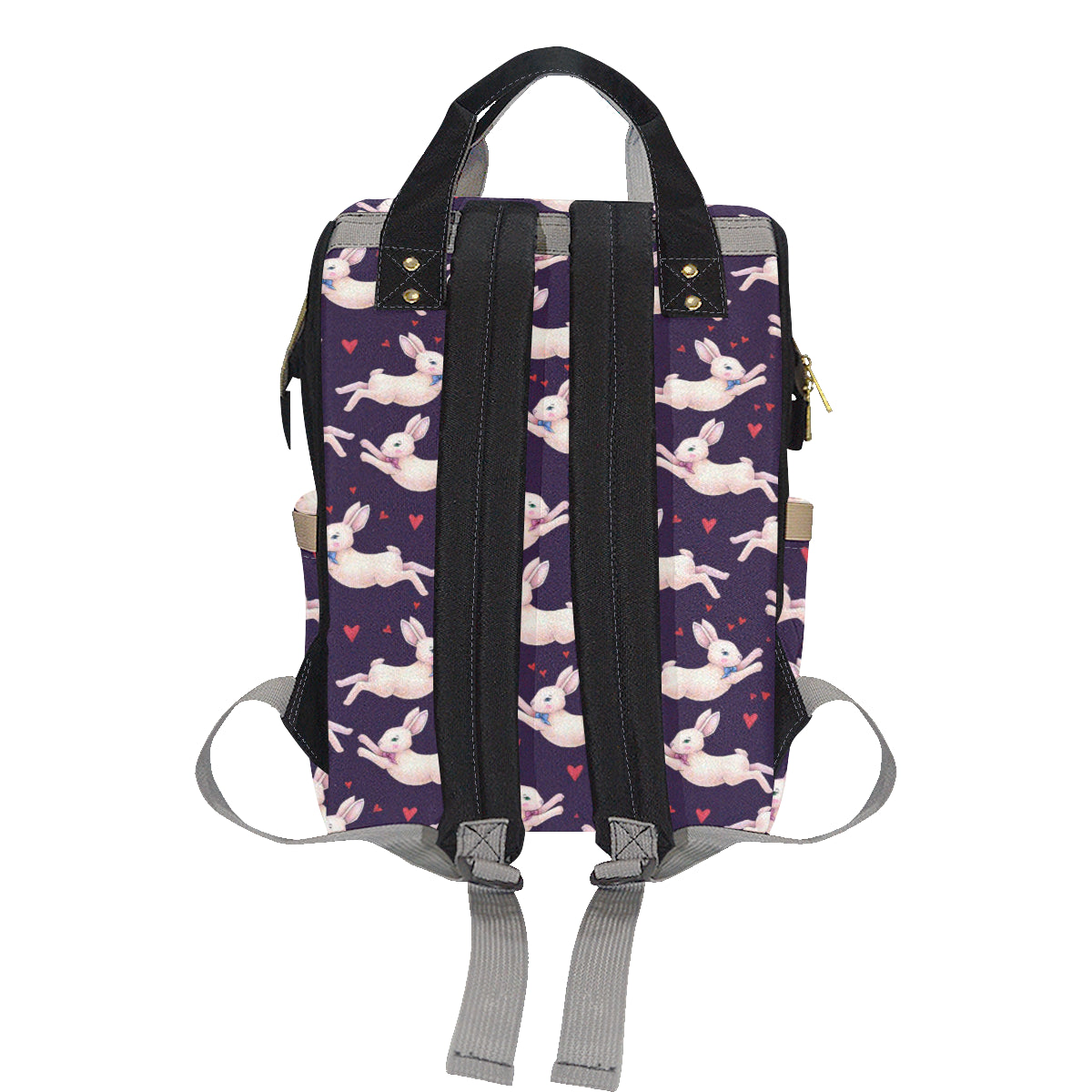 Rabbit Pattern Print Design RB016 Diaper Bag Backpack