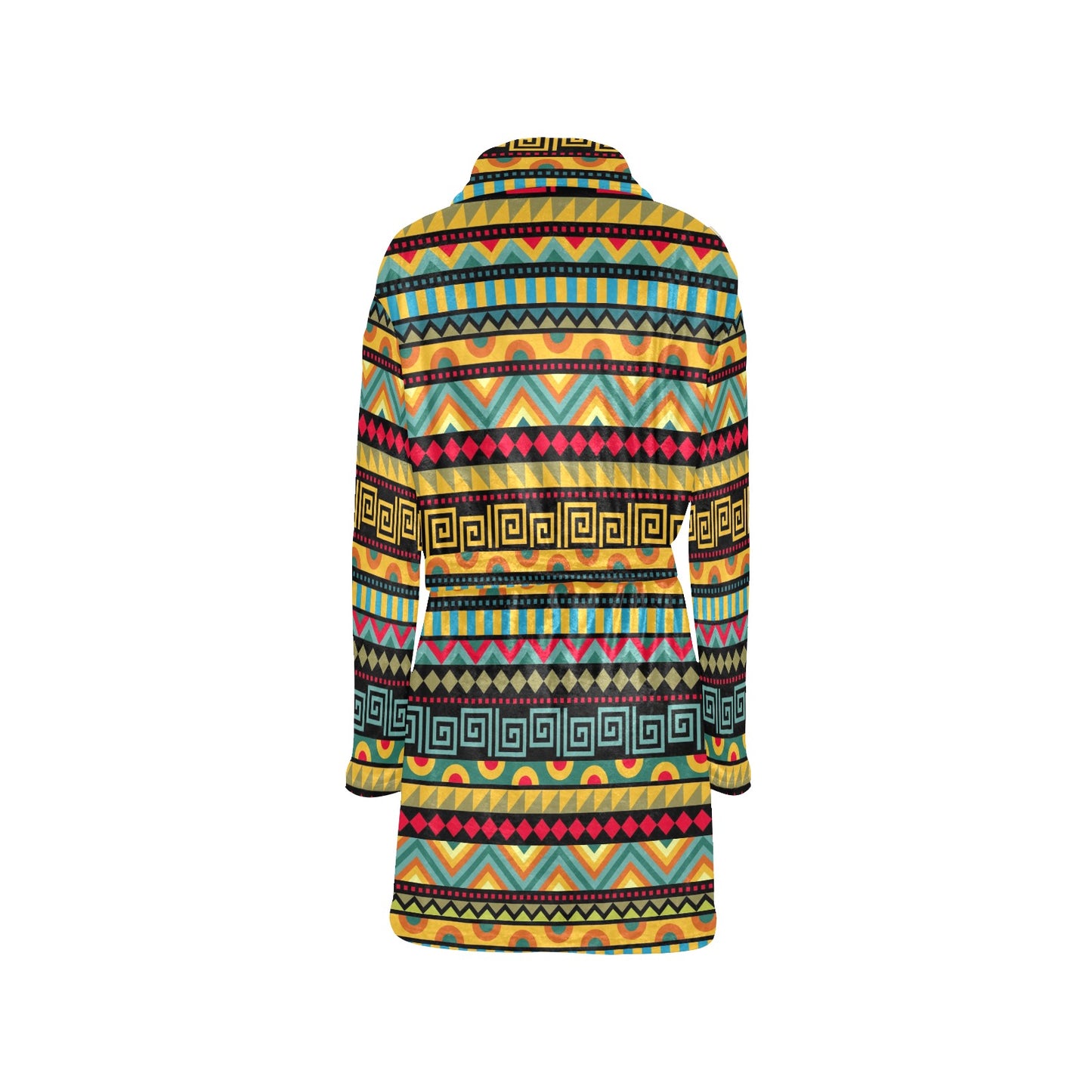 African Pattern Print Design 03 Women's Fleece Robe