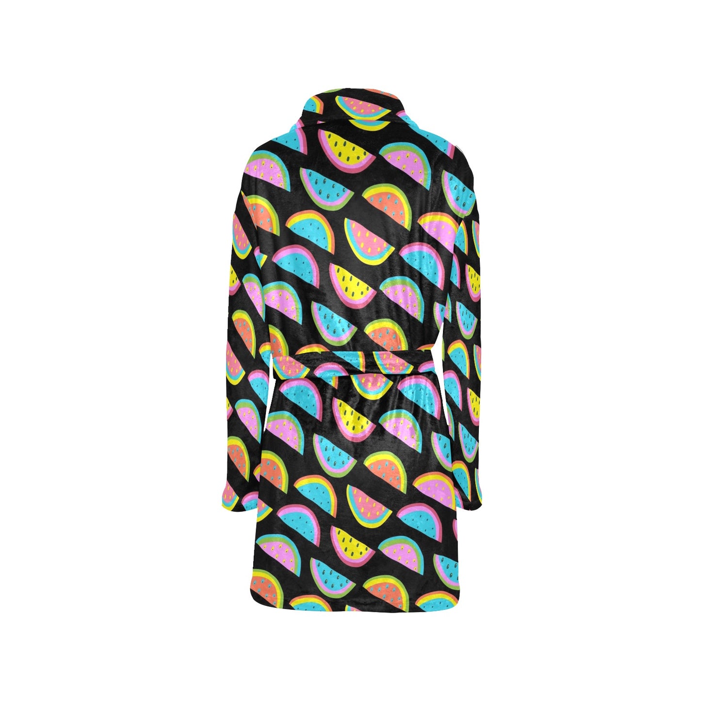 Watermelon Pattern Print Design WM08 Women's Fleece Robe