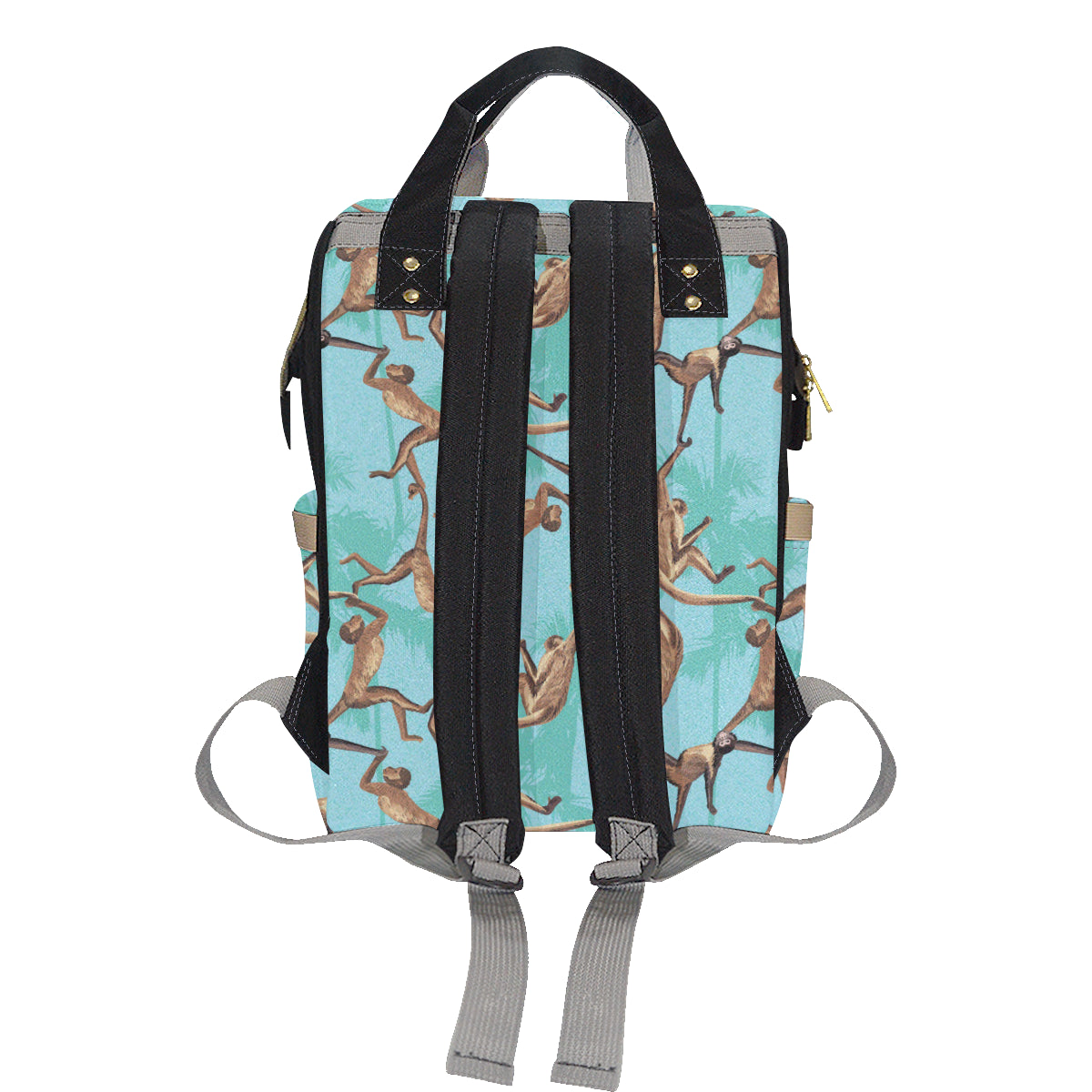 Monkey Pattern Print Design 04 Diaper Bag Backpack