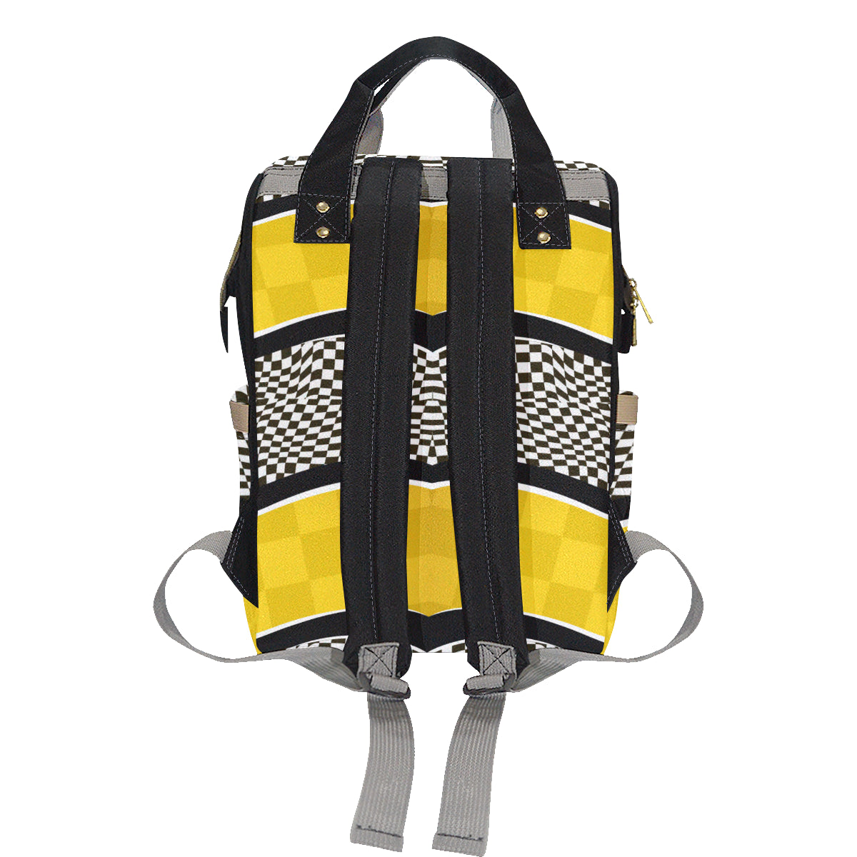 Checkered Pattern Print Design 02 Diaper Bag Backpack