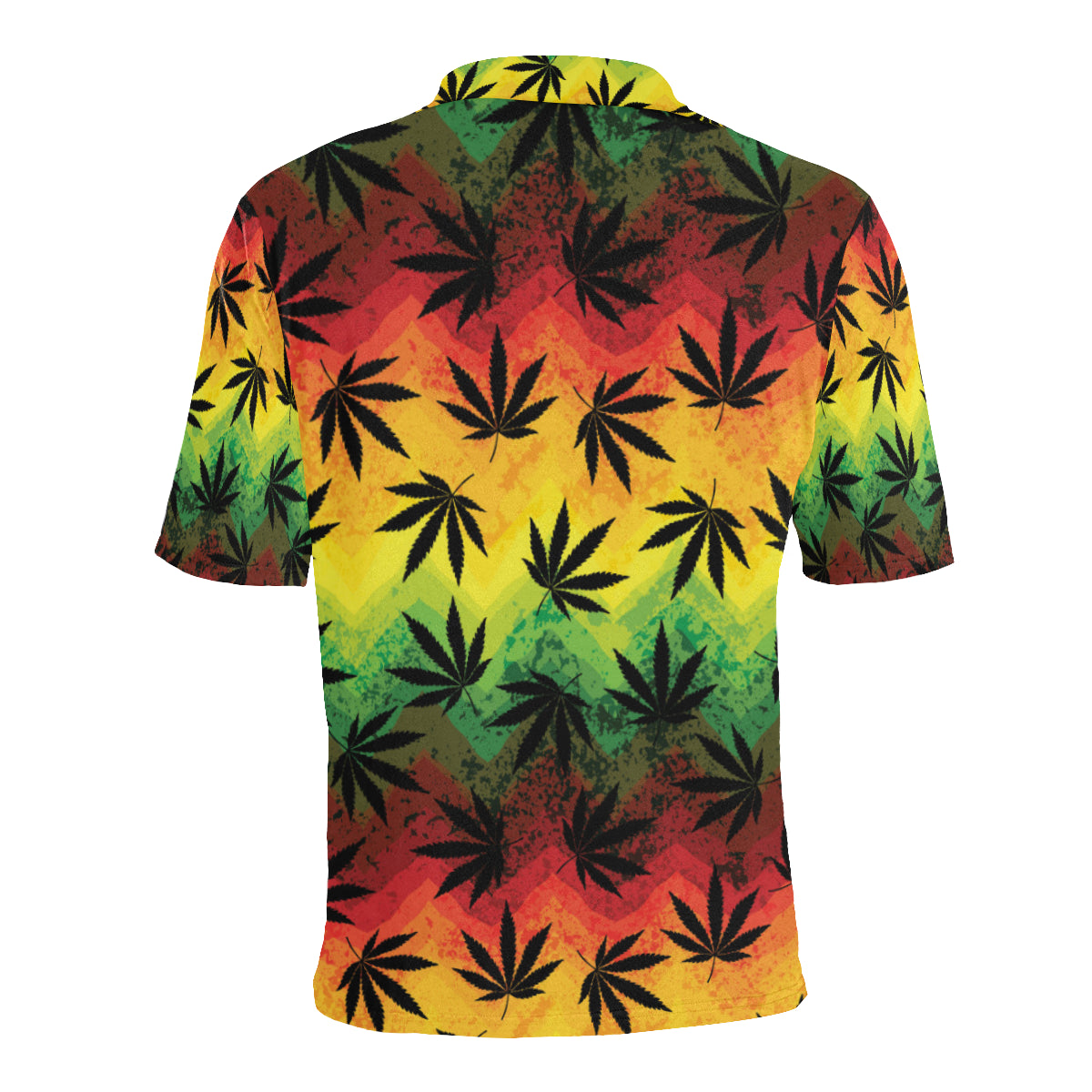 Rasta Pattern Print Design A02 Men Polo Shirt