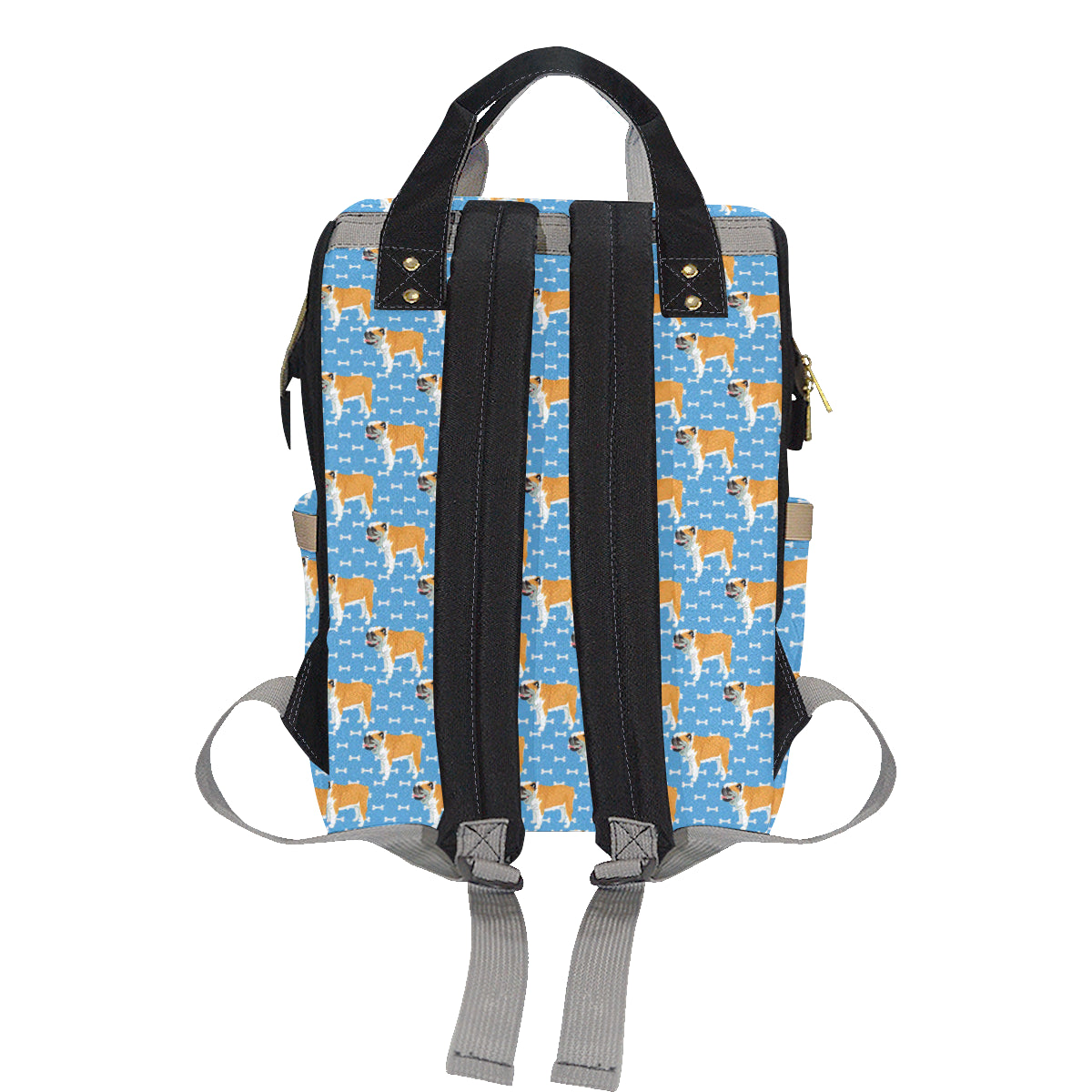 Bulldogs Pattern Print Design 06 Diaper Bag Backpack