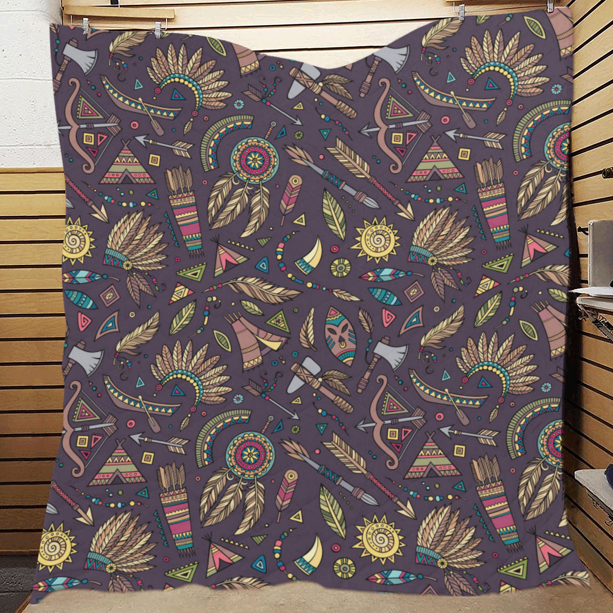 Tribal native american Aztec Premium Quilt