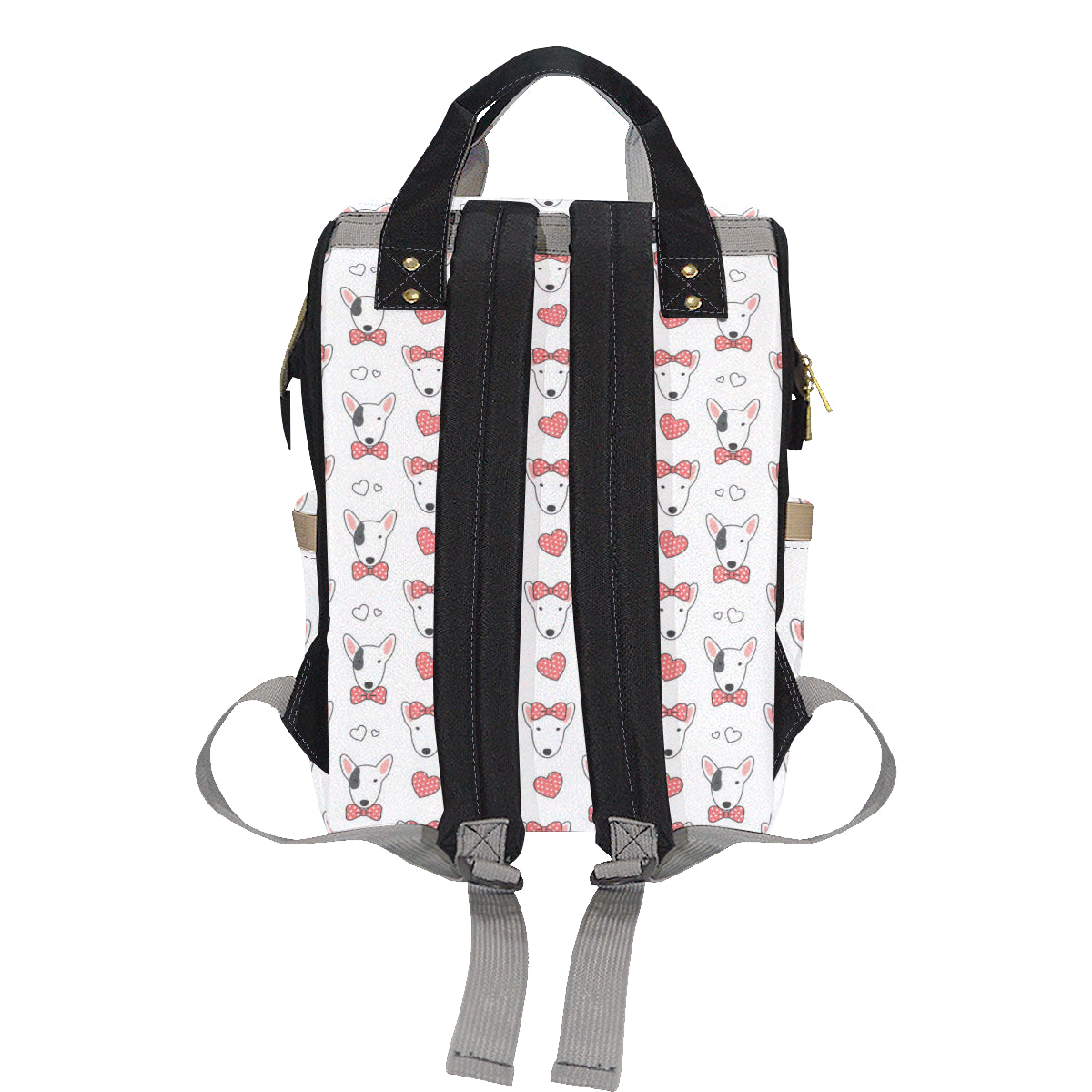 Bull Terriers Pattern Print Design 08 Diaper Bag Backpack