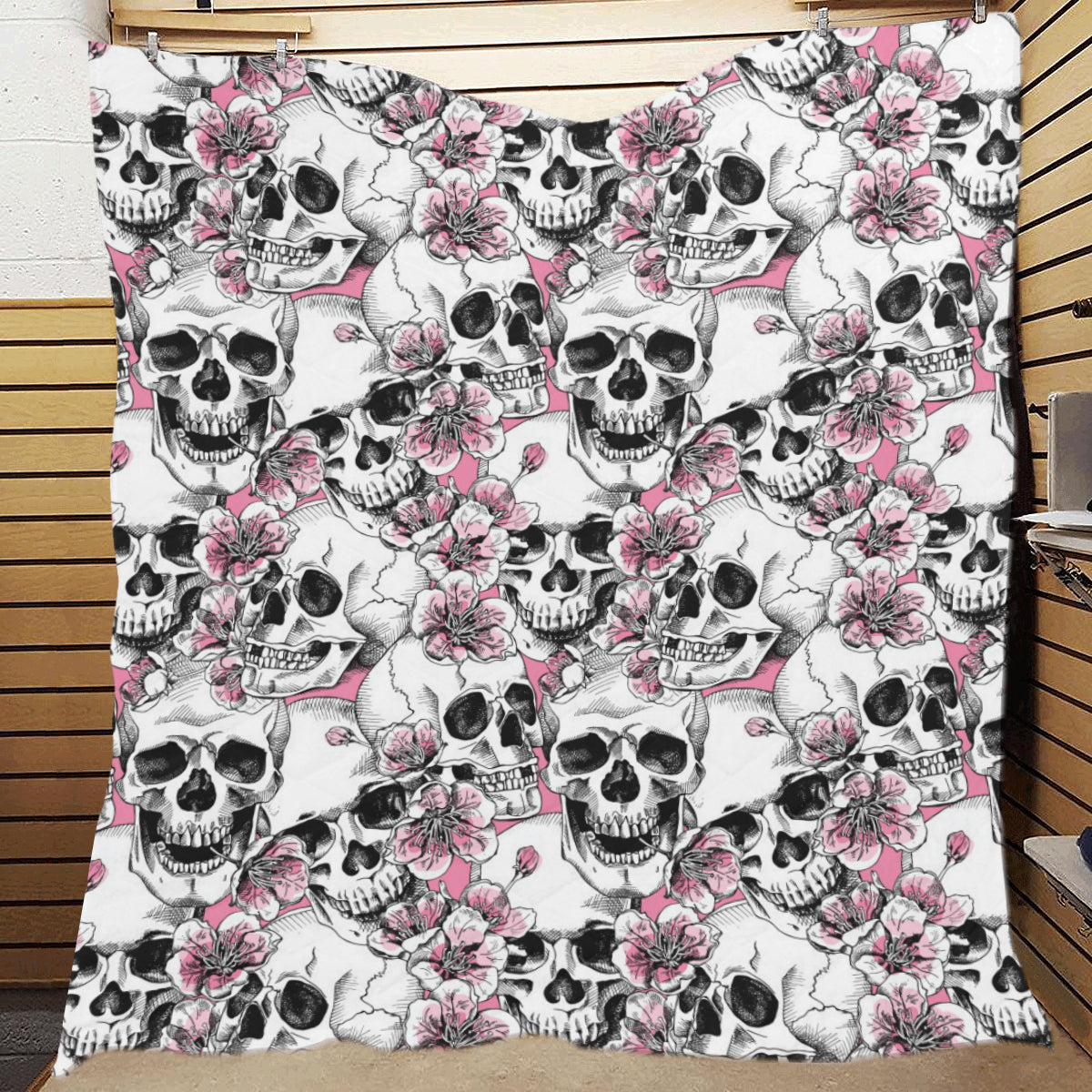 Cherry Blossom Pattern Print Design CB03 Premium Quilt