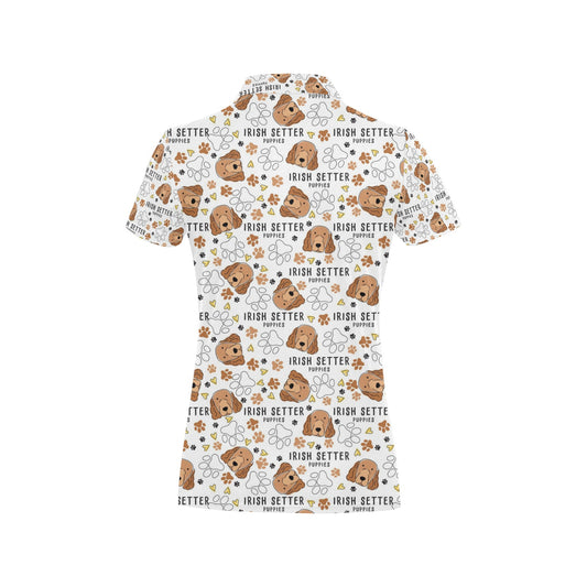 Setters Irish Print Design LKS301 Women's Polo Shirt