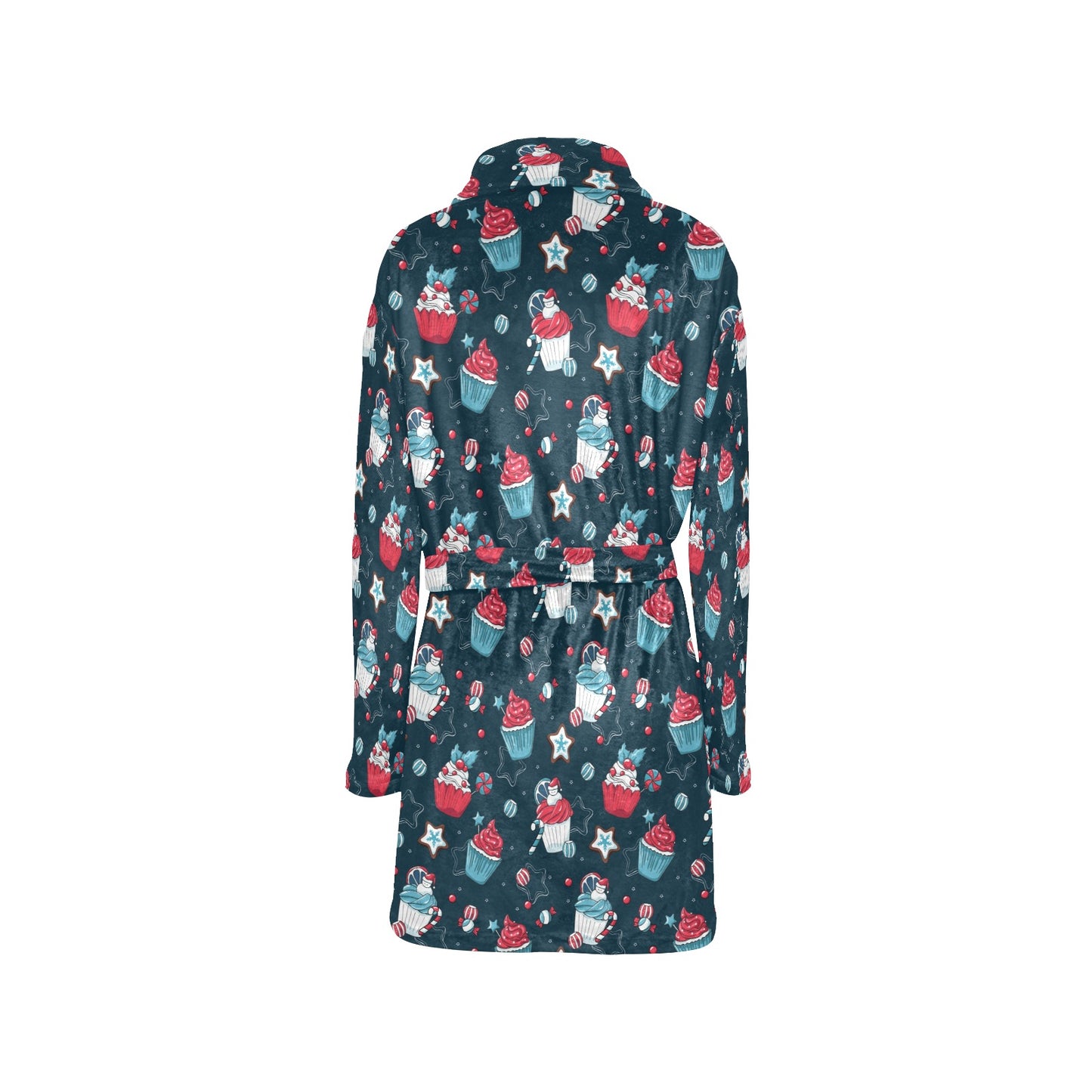 Cupcake Pattern Print Design 03 Women's Fleece Robe