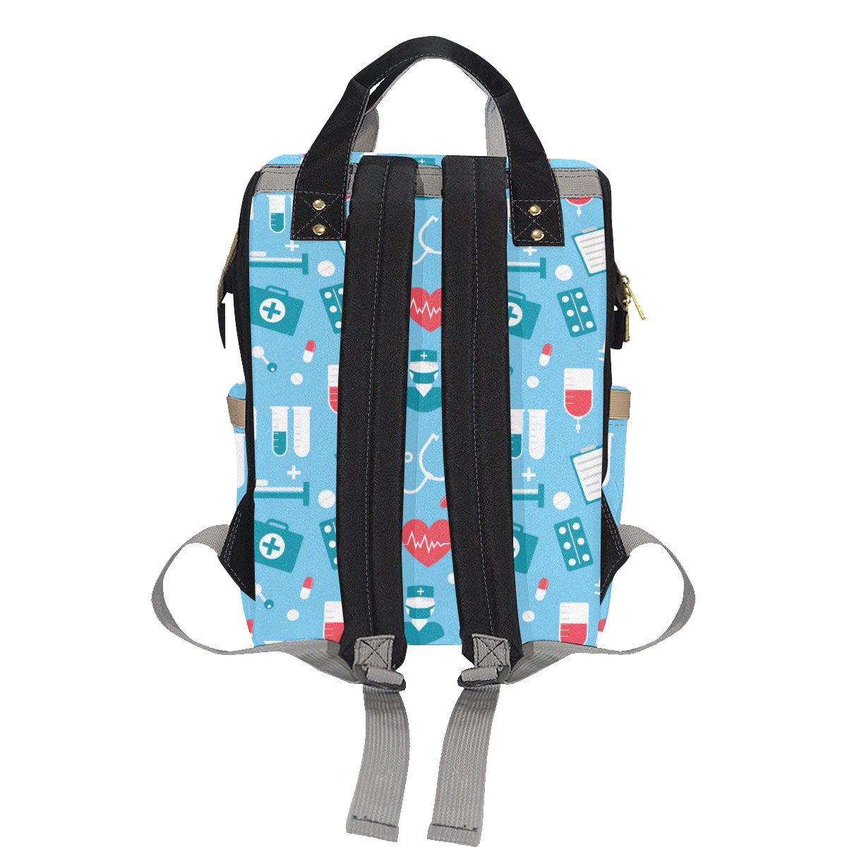 Nurse Pattern Print Design A03 Diaper Bag Backpack