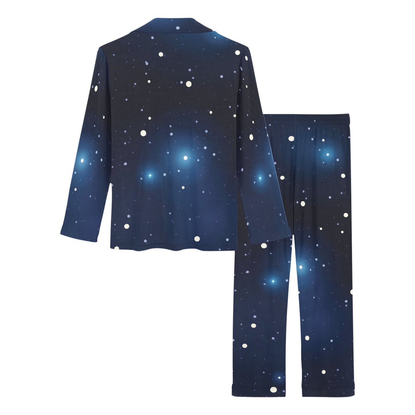 Night sky Pattern Print Design A01 Women's Long Pajama Set