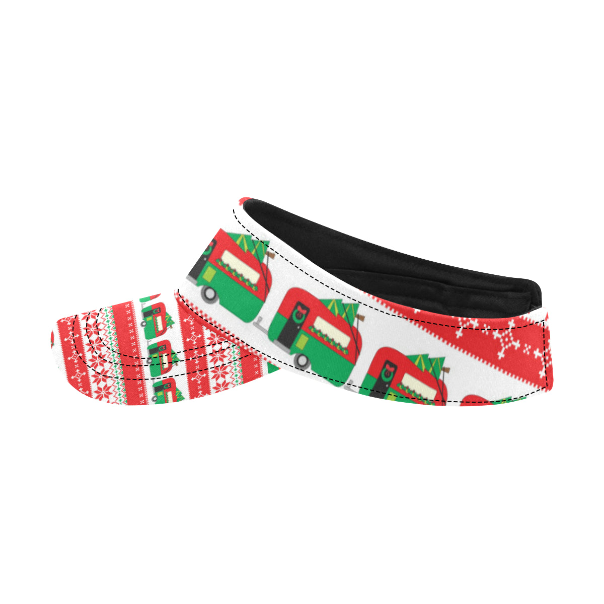 Camper Camping Ugly Christmas Design Print Unisex Sun Visor