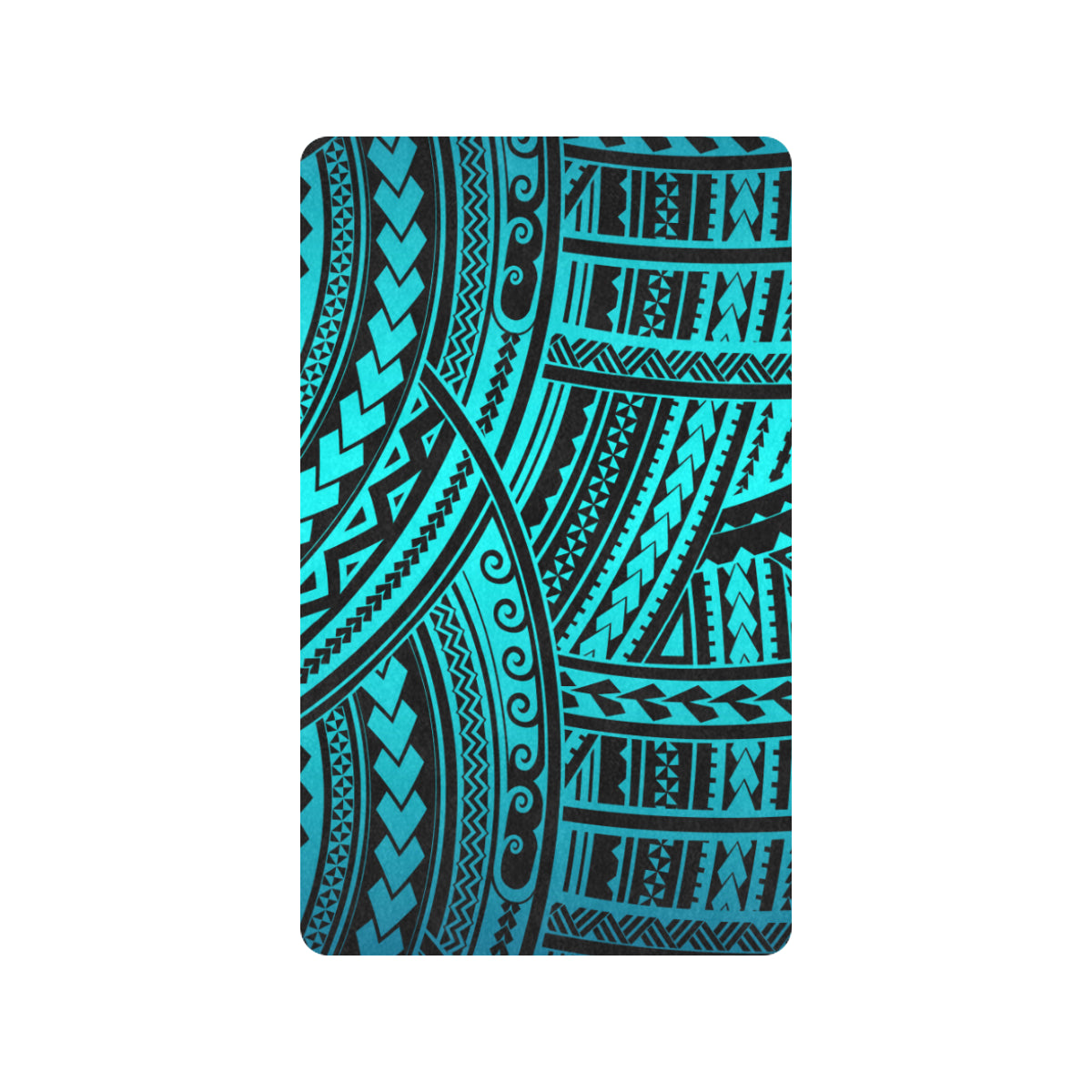 Polynesian Tribal Rubber Doormat