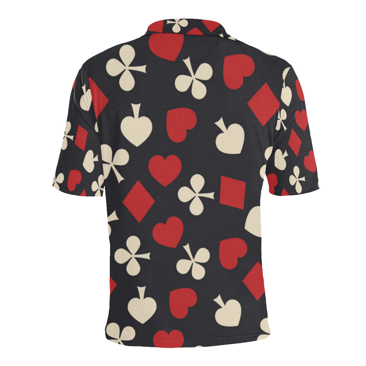 Poker Cards Pattern Print Design A02 Men Polo Shirt