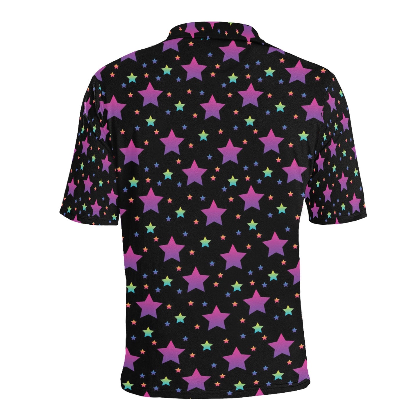 Star Print Design LKS305 Men Polo Shirt