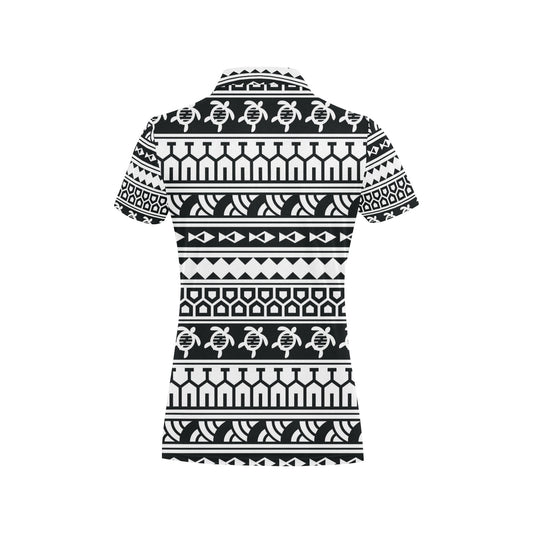 Samoan Pattern Print Design LKS303 Women's Polo Shirt