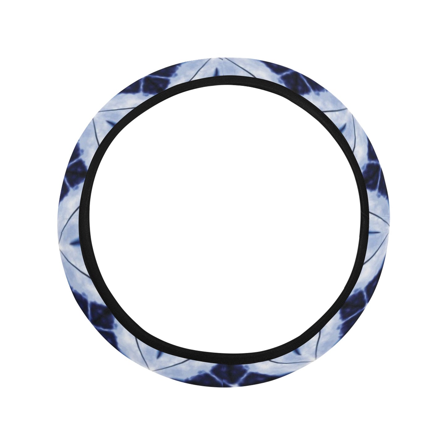 Tie Dye Print Design LKS308 Steering Wheel Cover with Elastic Edge