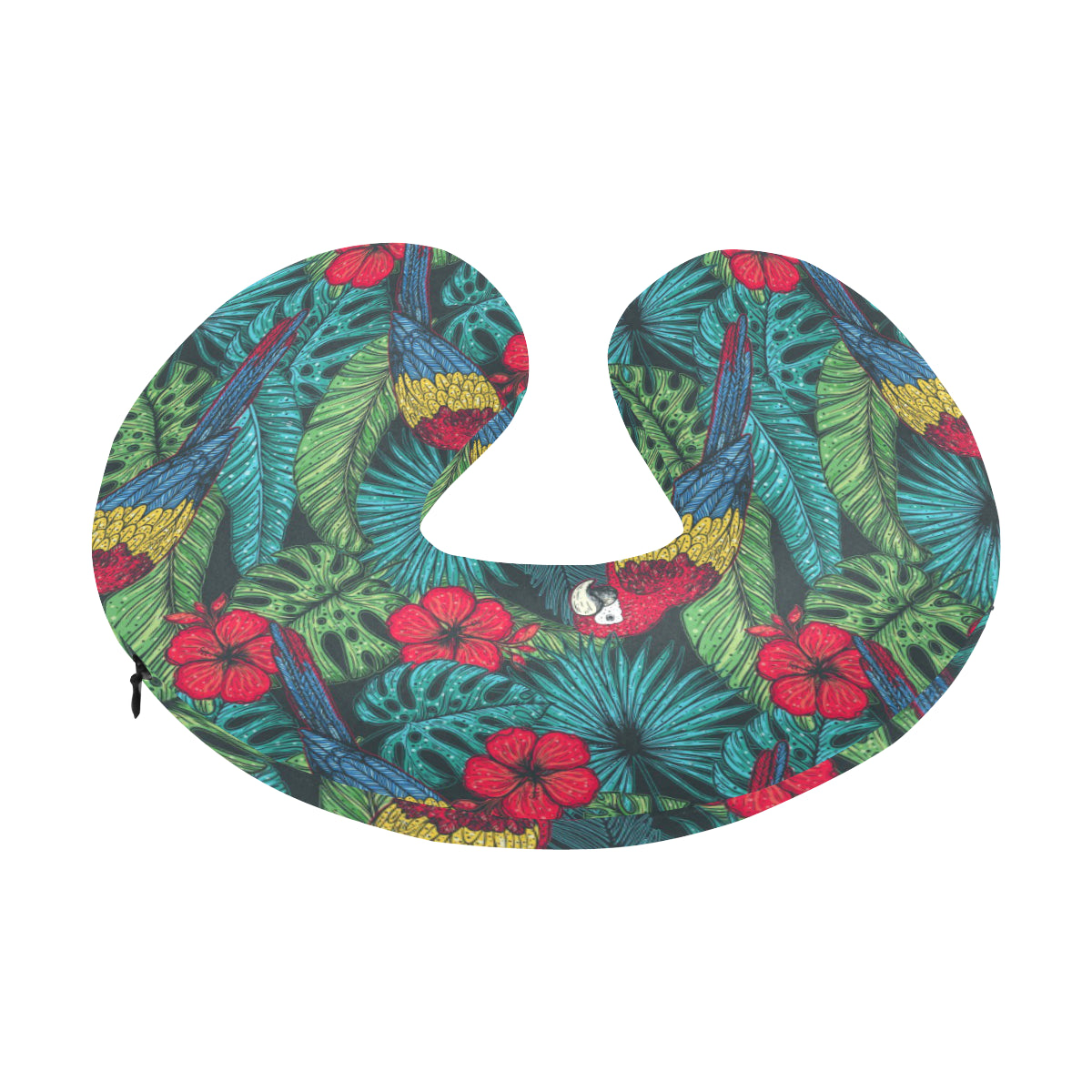 Parrot Pattern Print Design A05 U-Shaped Travel Neck Pillow