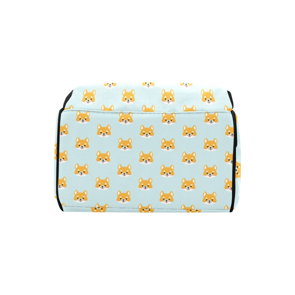Shiba Inu Print Design LKS301 Diaper Bag Backpack